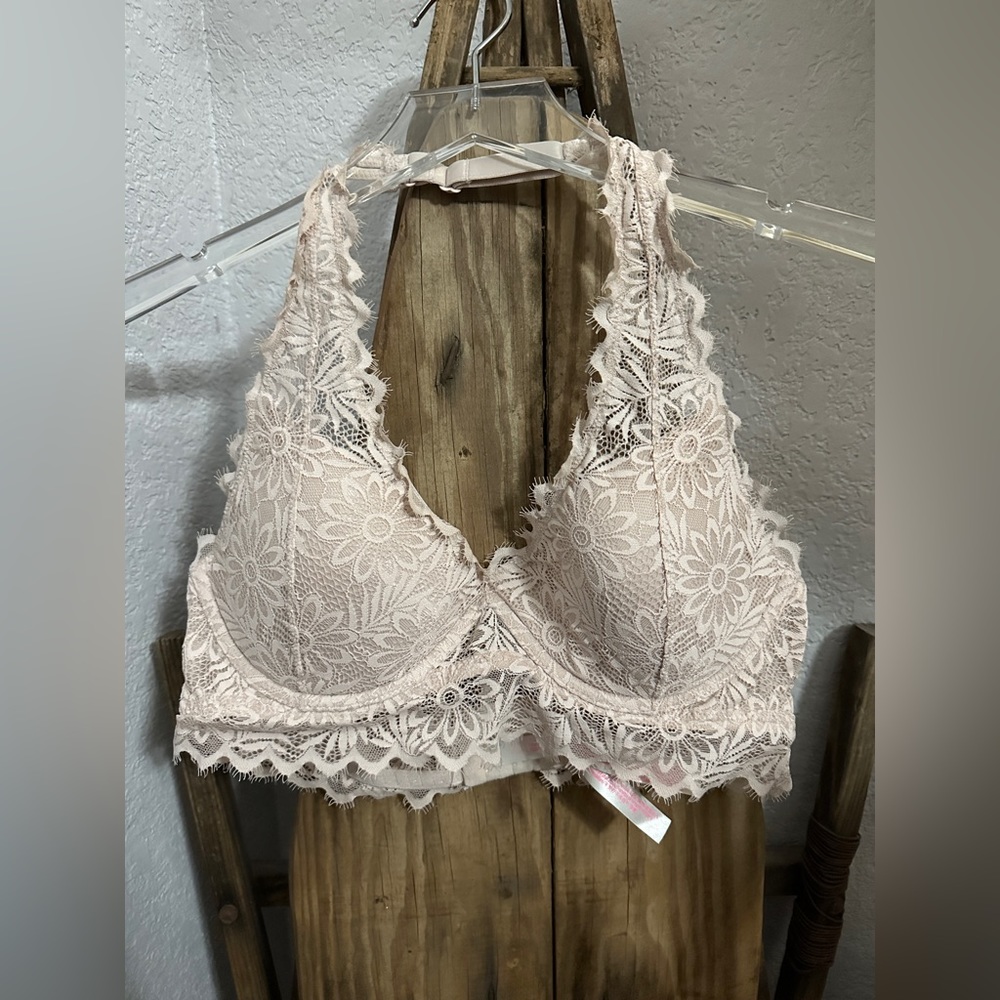 VS PINK Blush pink Lace Bralette